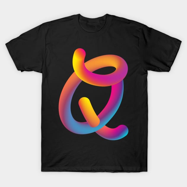 Curly Q T-Shirt by MplusC